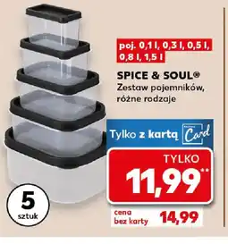 Kaufland Spice & Soul zestaw pojemników oferta