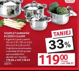 Selgros Komplet garnków Claude oferta