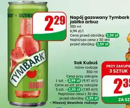 Dino Napój gazowany Tymbark jabłko arbuz oferta