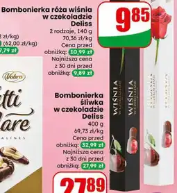 Dino Bombonierka róża wiśnia w czekoladzie Deliss oferta