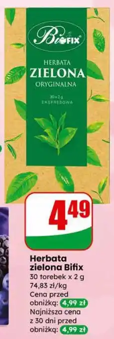 Dino Herbata zielona Bifix oferta