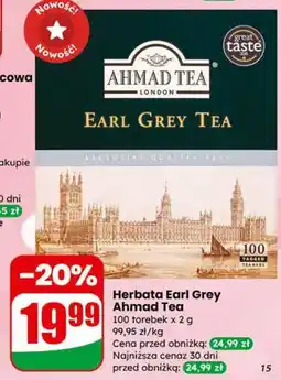 Dino Herbata Earl Grey Ahmad Tea oferta