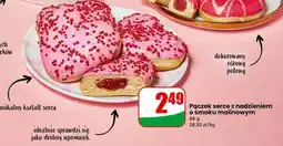 Dino Pączek serce z nadzieniem o smaku malinowym oferta