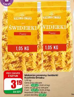 Dino Makaron pszenny świderki Kuchnia Smaku oferta