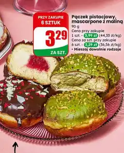 Dino Pączek pistacjowy, mascarpone z maliną oferta