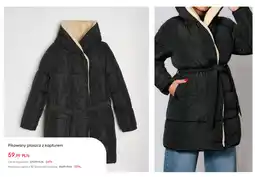 Sinsay Pikowany płaszcz z kapturem oferta