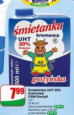 Dino Śmietanka UHT 30% kremowa OSM Gostyń oferta