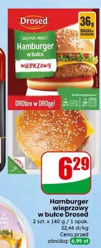 Dino Hamburger wieprzowy w bułce Drosed oferta