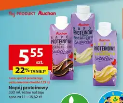 Auchan Napój proteinowy bananowy Auchan oferta