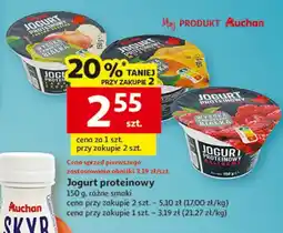 Auchan Jogurt proteinowy malinowy Auchan oferta