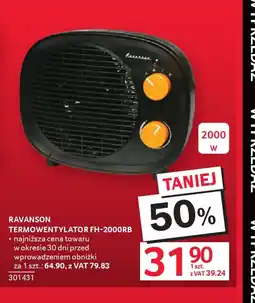 Selgros Ravanson Termowentylator FH-2000RB oferta