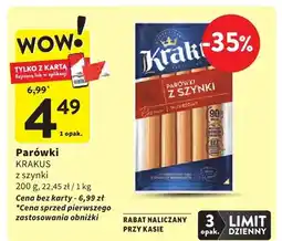 Intermarche Parówki KRAKUS z szynki oferta