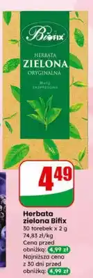 Dino Herbata zielona Bifix 30 torebek x 2 g oferta