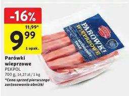 Intermarche Parówki wieprzowe PEKPOL oferta