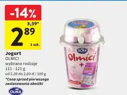 Intermarche Jogurt OLMICI wybrane rodzaje 111-121 g oferta