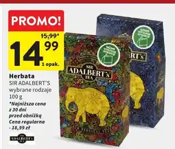Intermarche Herbata SIR ADALBERT'S wybrane rodzaje 100 g oferta