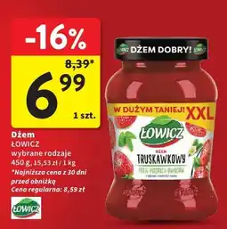 Intermarche Dżem ŁOWICZ wybrane rodzaje oferta