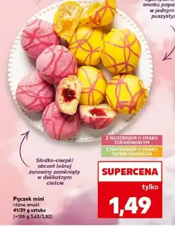 Kaufland Pączek mini z nadzieniem o smaku żurawinowym oferta