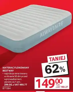 Selgros Materac flokowany Bestway oferta