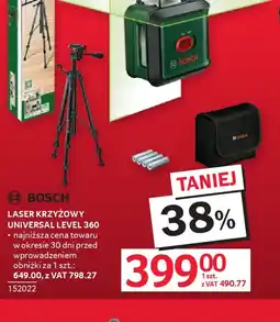 Selgros Bosch Laser krzyżowy Universal Level 360 oferta