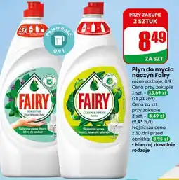 Dino Płyn do mycia naczyń Fairy (różne rodzaje, 0,9 l) oferta