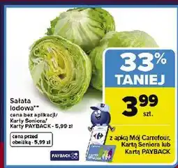Carrefour Sałata lodowa oferta
