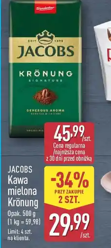 ALDI Jacobs Kawa mielona Krönung oferta