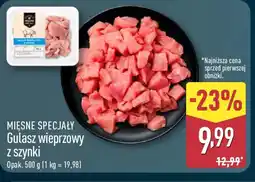 ALDI Mięsne Specjały Gulasz wieprzowy z szynki oferta