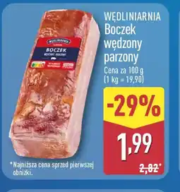 ALDI Krakus Boczek wędzony parzony oferta