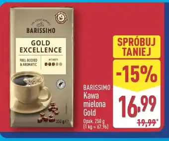 ALDI Barissimo Kawa mielona Gold oferta