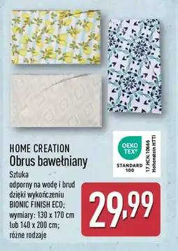 ALDI HOME CREATION Obrus bawełniany oferta