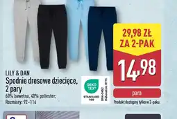 ALDI Spodnie dresowe dziecięce Lily & Dan oferta