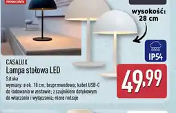 ALDI Casalux Lampa stołowa LED oferta