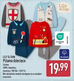 ALDI Piżama dziecięca Lily & Dan oferta