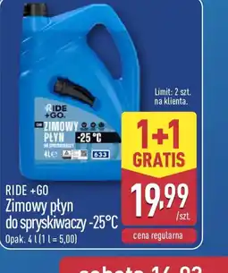 ALDI RIDE + GO Zimowy płyn do spryskiwaczy oferta