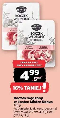 Netto Boczek wędzony w kostce Mistrz Rohus oferta