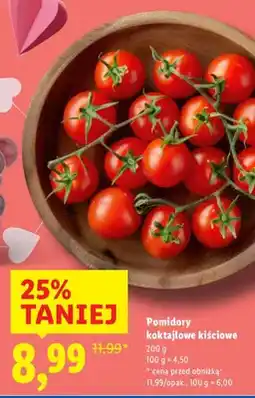 Lidl Pomidory koktajlowe kiściowe oferta