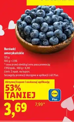 Lidl Borówki amerykańskie oferta