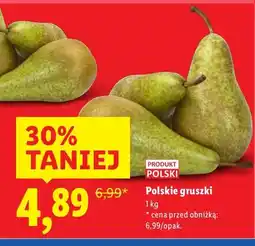 Lidl Polskie gruszki oferta