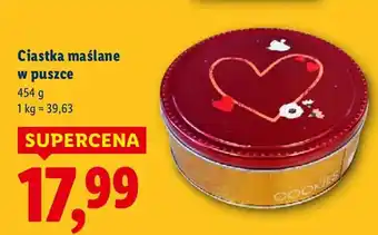 Lidl Ciastka maślane w puszce oferta