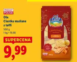 Lidl Ciastka maślane z toffi oferta