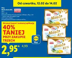 Lidl Masło ekstra 83% oferta
