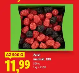 Lidl Żelki malinki XXL oferta
