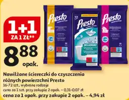 Auchan Ściereczki Presto oferta