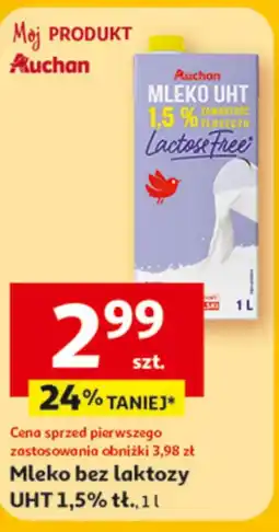 Auchan Mleko bez laktozy Auchan oferta