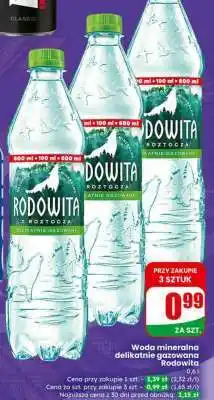 Dino Woda mineralna delikatnie gazowana Rodowita oferta