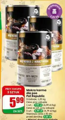 Dino Mokra karma dla psa Pet Republic oferta