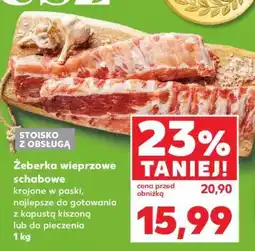 Kaufland Żeberka wieprzowe schabowe oferta