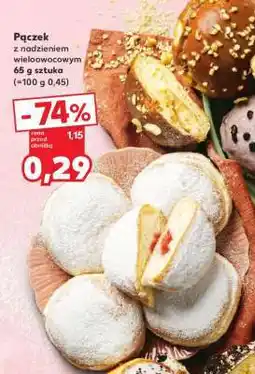 Kaufland Pączek z nadzieniem wieloowocowym 65 g sztuka oferta