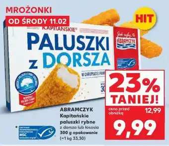 Kaufland ABRAMCZYK Kapitańskie paluszki rybne z dorsza lub łososia oferta
